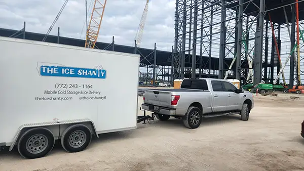 Mobile freezer rental unit for temporary food storage in Indian River County